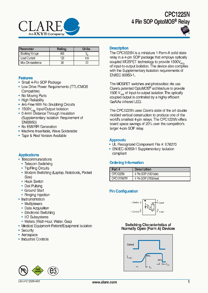 CPC1225N_4510582.PDF Datasheet