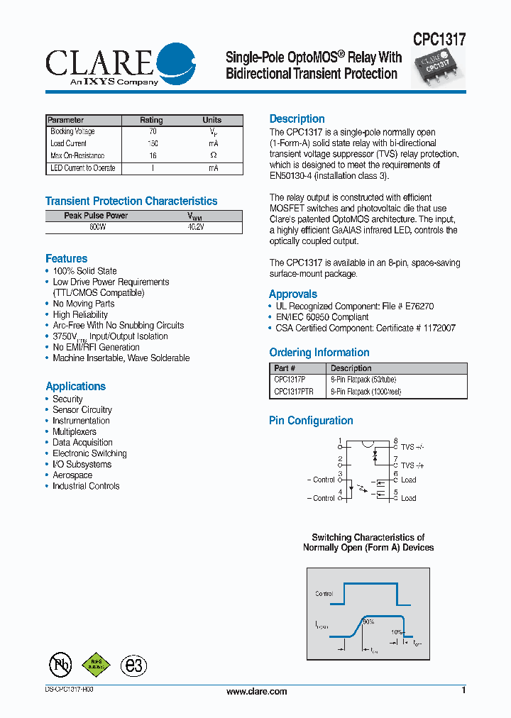 CPC1317_4510581.PDF Datasheet