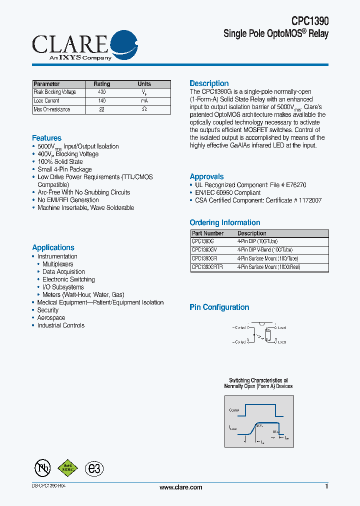 CPC1390G_4510573.PDF Datasheet