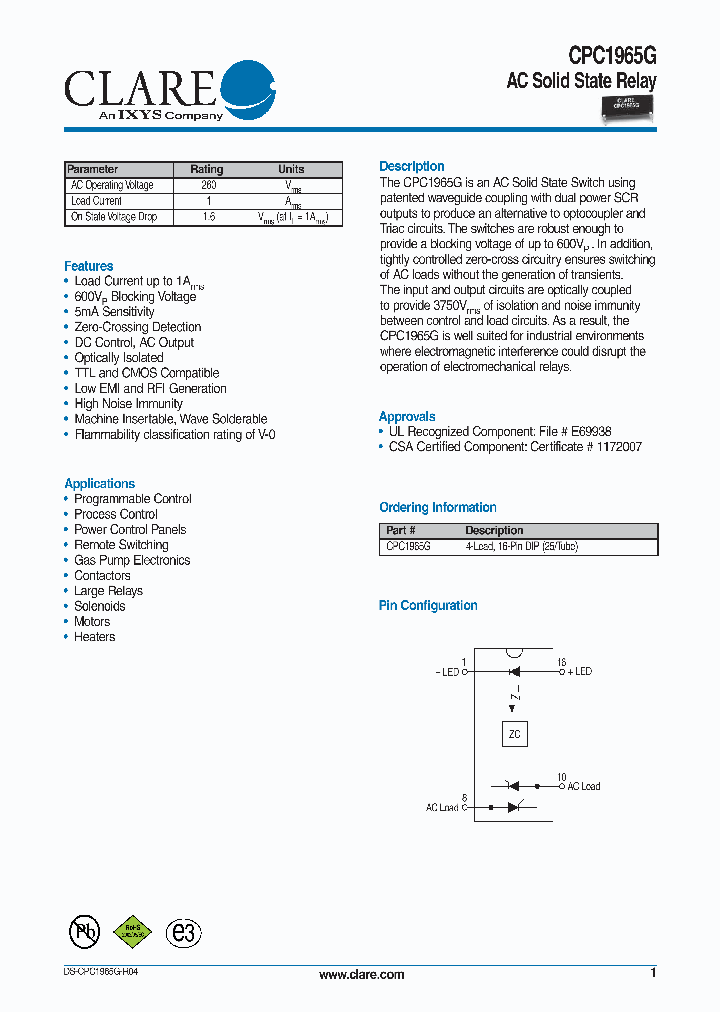 CPC1965G1_4510547.PDF Datasheet