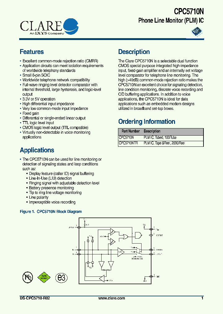 CPC5710N1_4822155.PDF Datasheet