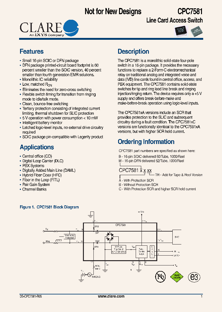 CPC7581MBTR_4510543.PDF Datasheet