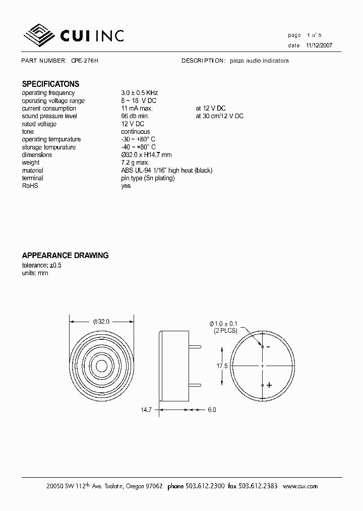 CPE-276H_4401617.PDF Datasheet