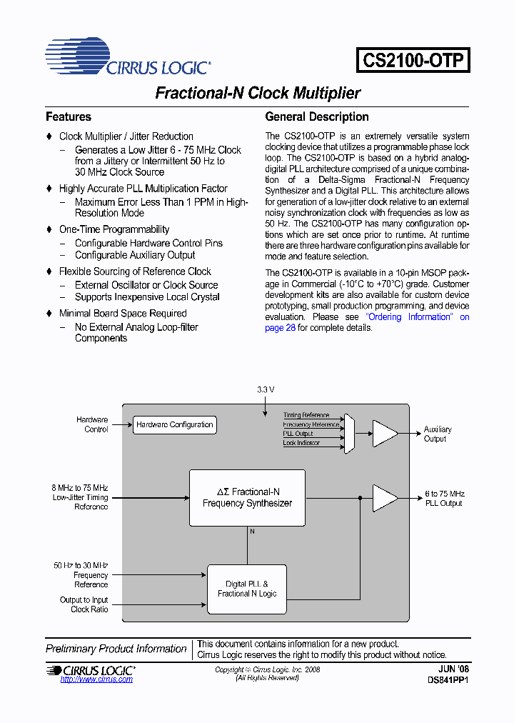CS2100-OTP_4306471.PDF Datasheet
