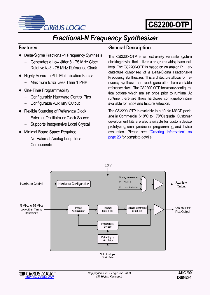 CS2200-OTP09_4639864.PDF Datasheet