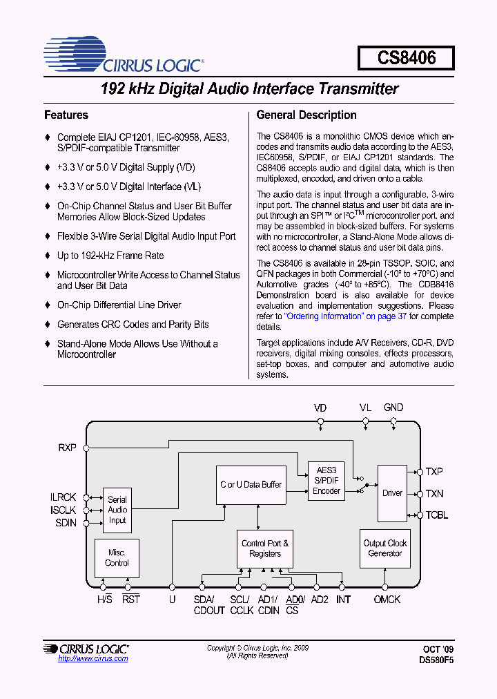 CS8406-CNZR_4593026.PDF Datasheet