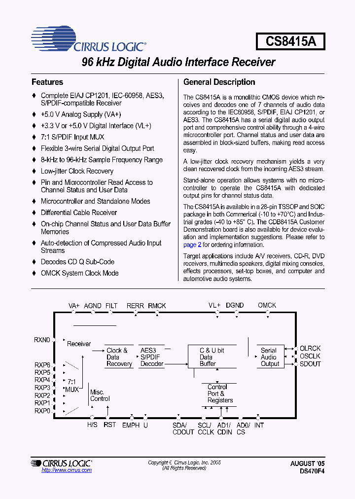 CS8415A-CSR_4601929.PDF Datasheet