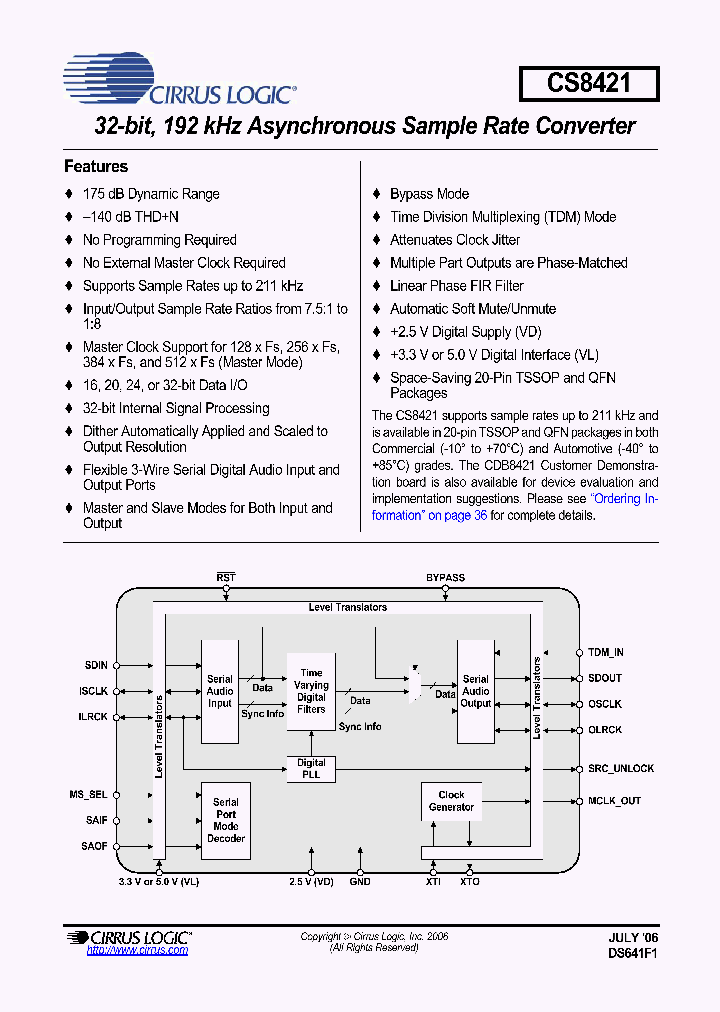 CS8421-CNZR_4234291.PDF Datasheet