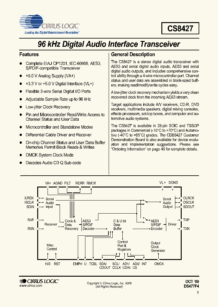 CS8427-DZZR_4783066.PDF Datasheet
