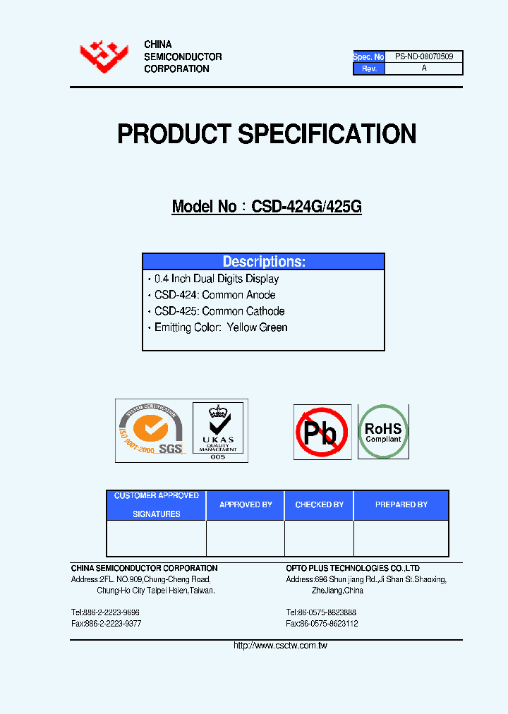 CSD-424G_4748242.PDF Datasheet