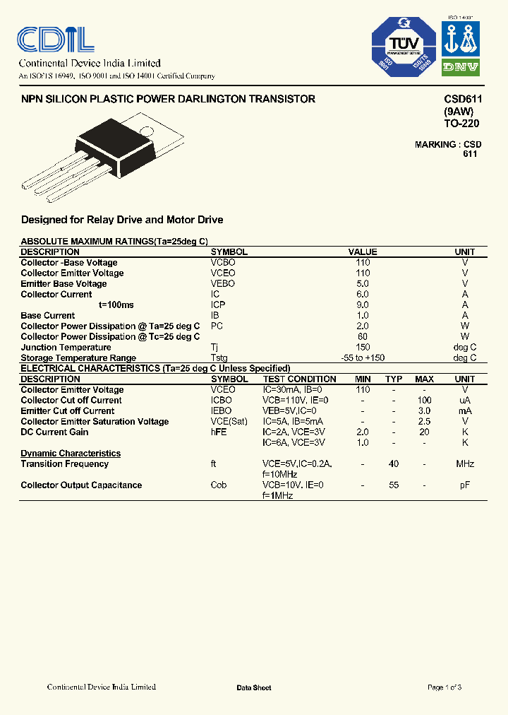 CSD611_4244573.PDF Datasheet