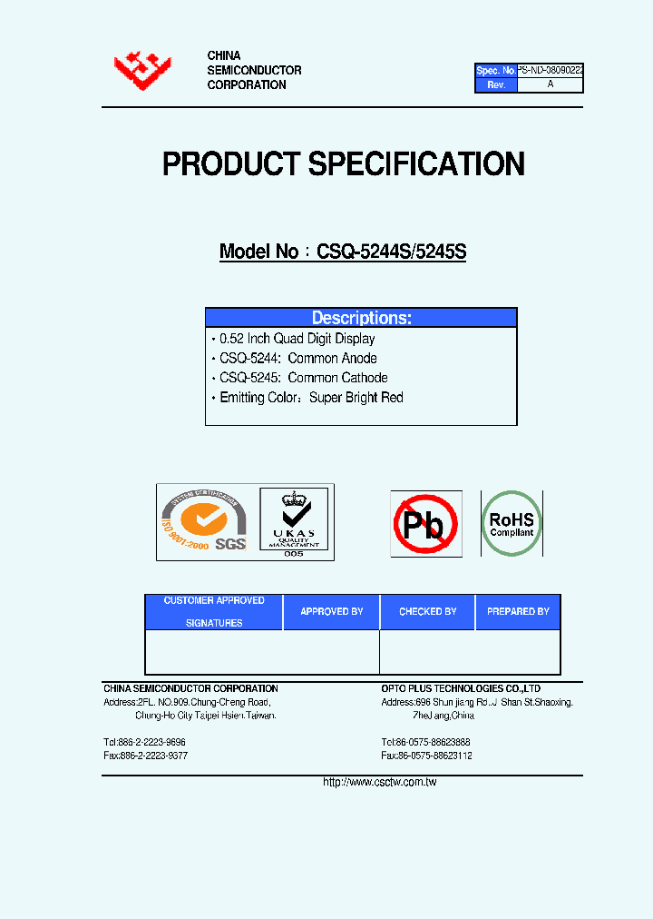 CSQ-5244S_4737888.PDF Datasheet