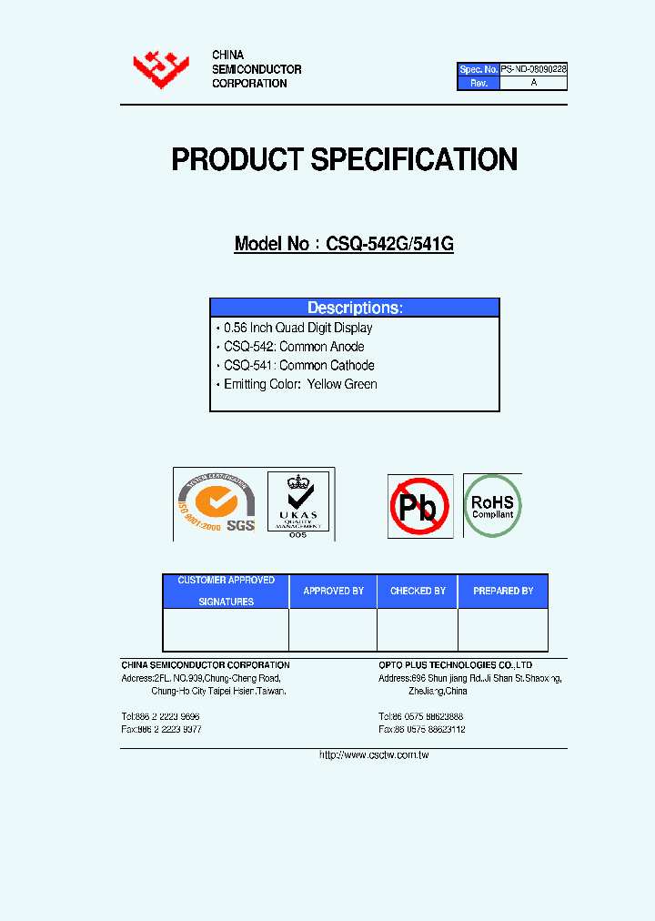 CSQ-542G_4737870.PDF Datasheet