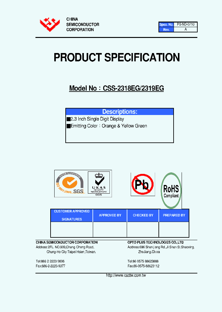 CSS-2319EG_4446970.PDF Datasheet