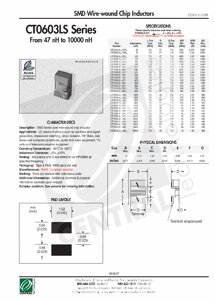 CT0603LS-241J_4434407.PDF Datasheet
