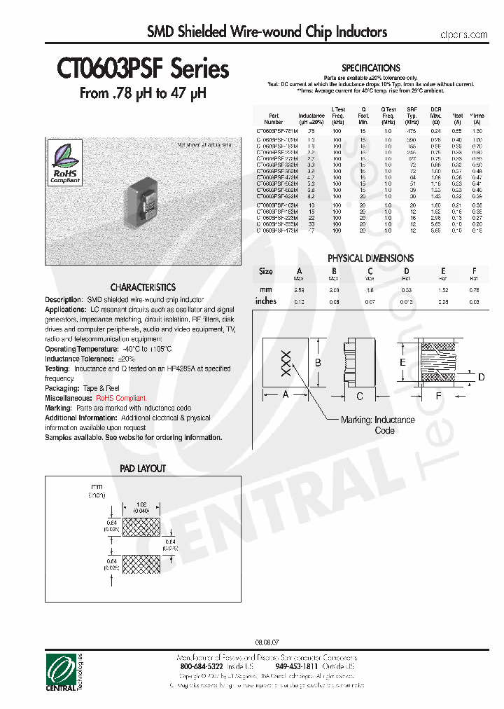 CT0603PSF-102M_4602496.PDF Datasheet