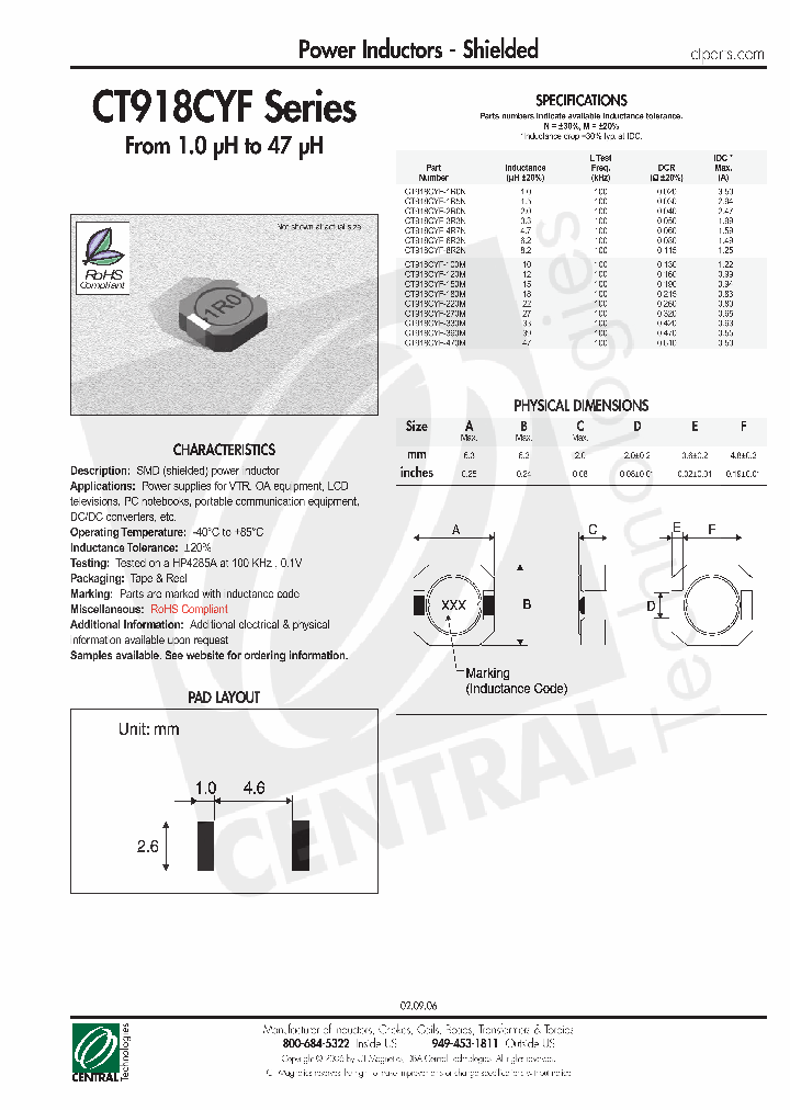 CT918CYF-100M_4714405.PDF Datasheet