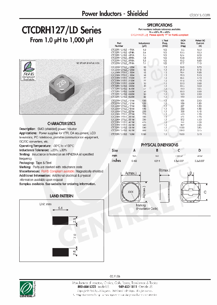CTCDRH127-LD_4519743.PDF Datasheet