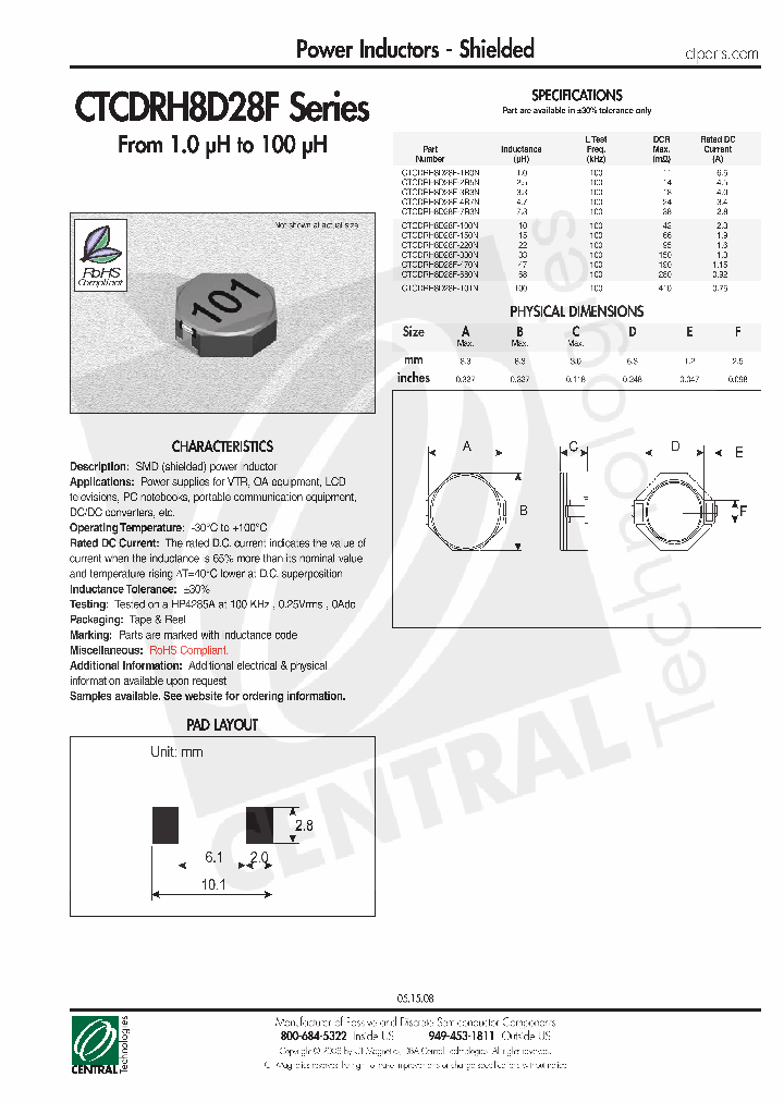 CTCDRH8D28F_4451551.PDF Datasheet