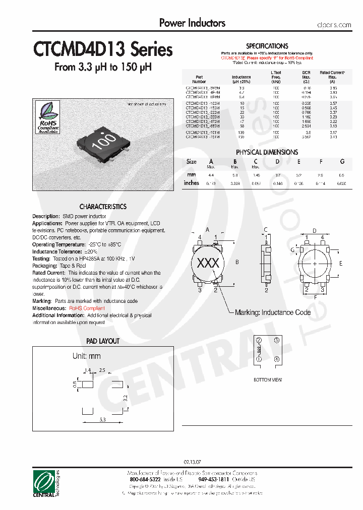 CTCMD4D13-100M_4850345.PDF Datasheet