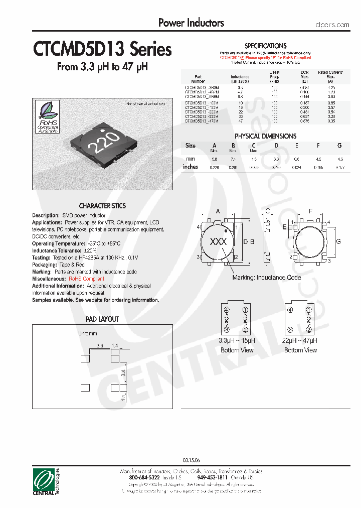 CTCMD5D13-3R3M_4509497.PDF Datasheet