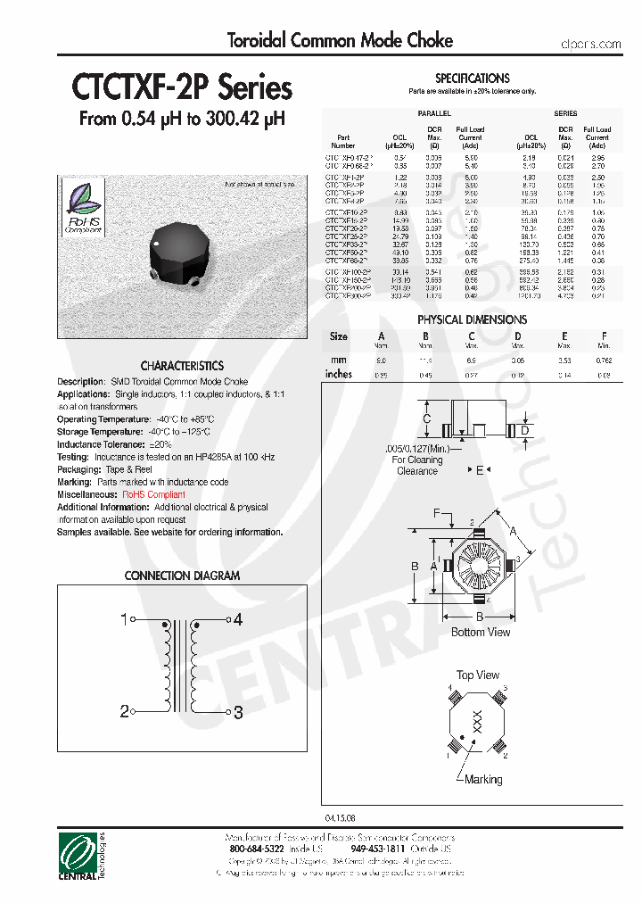 CTCTXF100-2P_4428465.PDF Datasheet