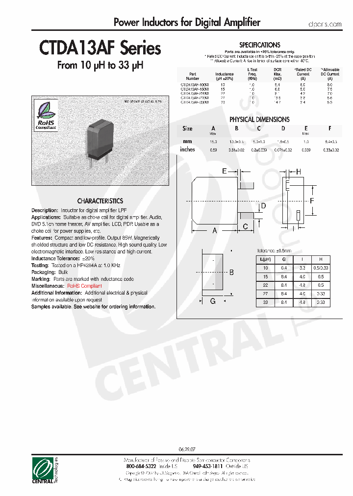 CTDA13AF_4436684.PDF Datasheet