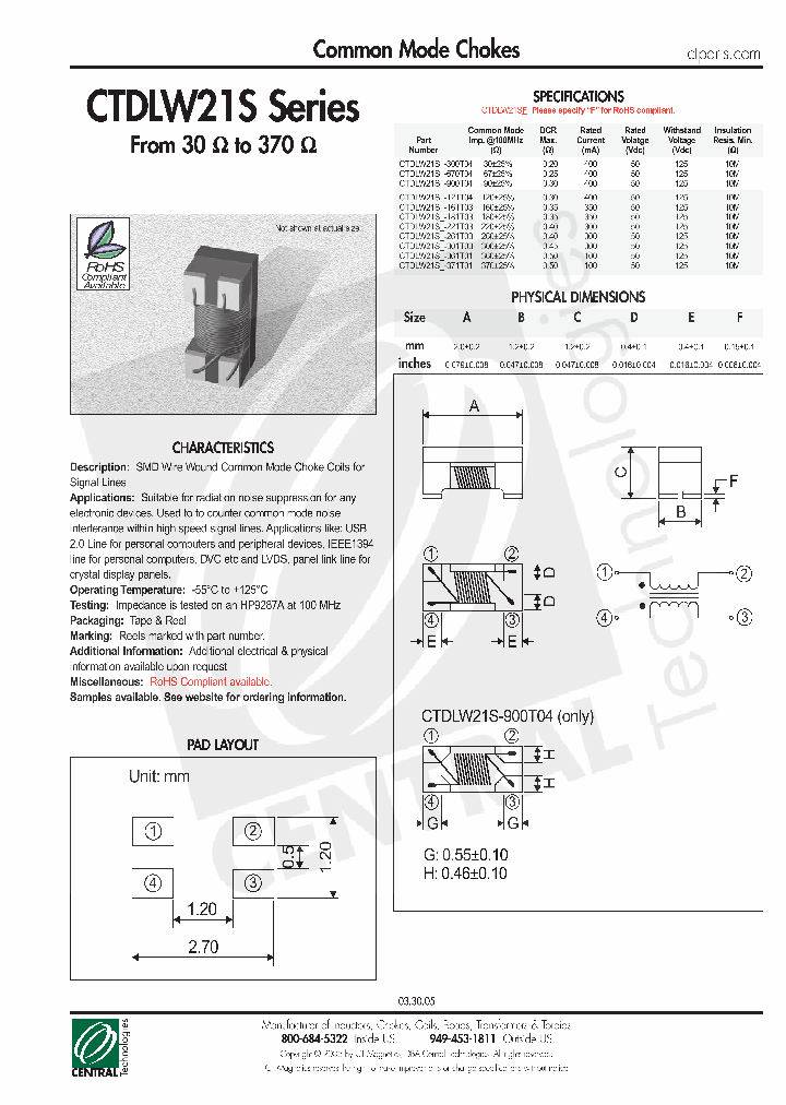 CTDLW21S-301T03_4545637.PDF Datasheet