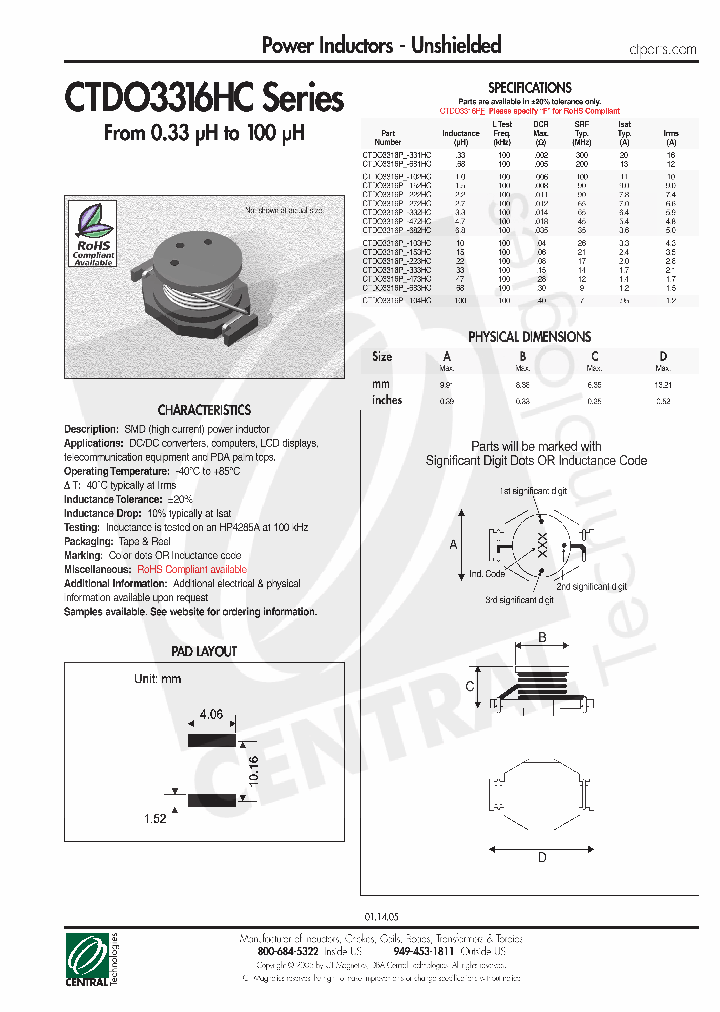 CTDO3316P-272HC_4459530.PDF Datasheet