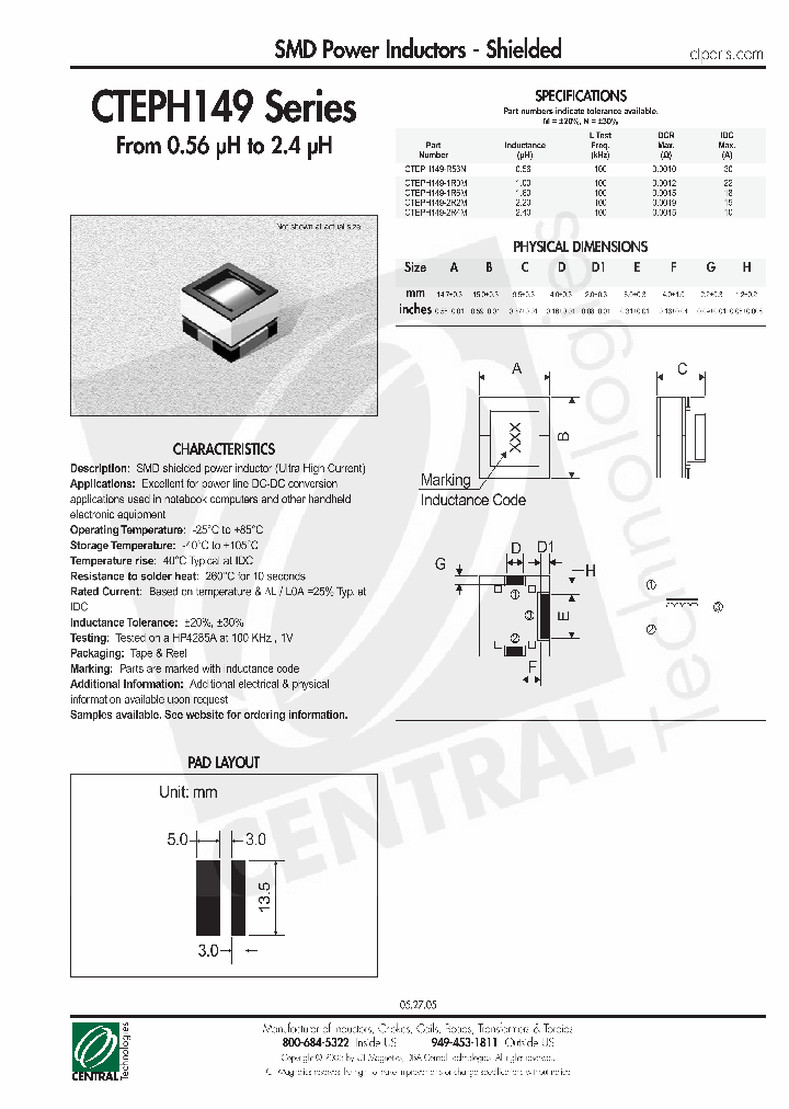 CTEPH149_4581407.PDF Datasheet