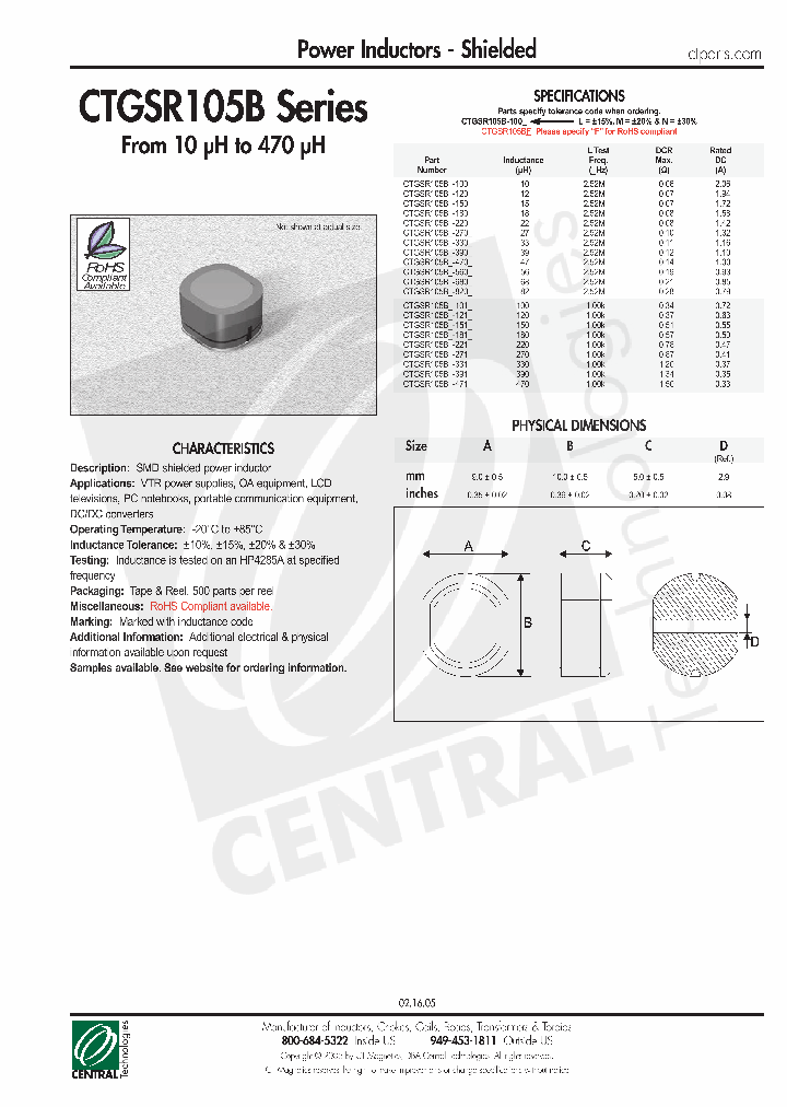 CTGSR105B_4492650.PDF Datasheet