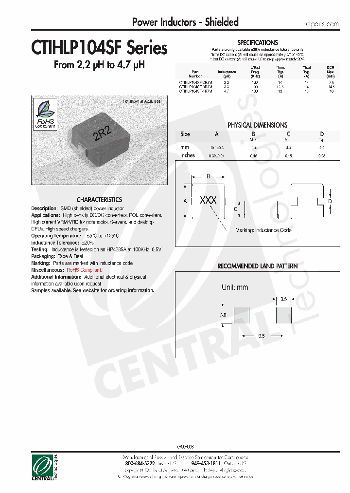 CTIHLP104SF_4468138.PDF Datasheet