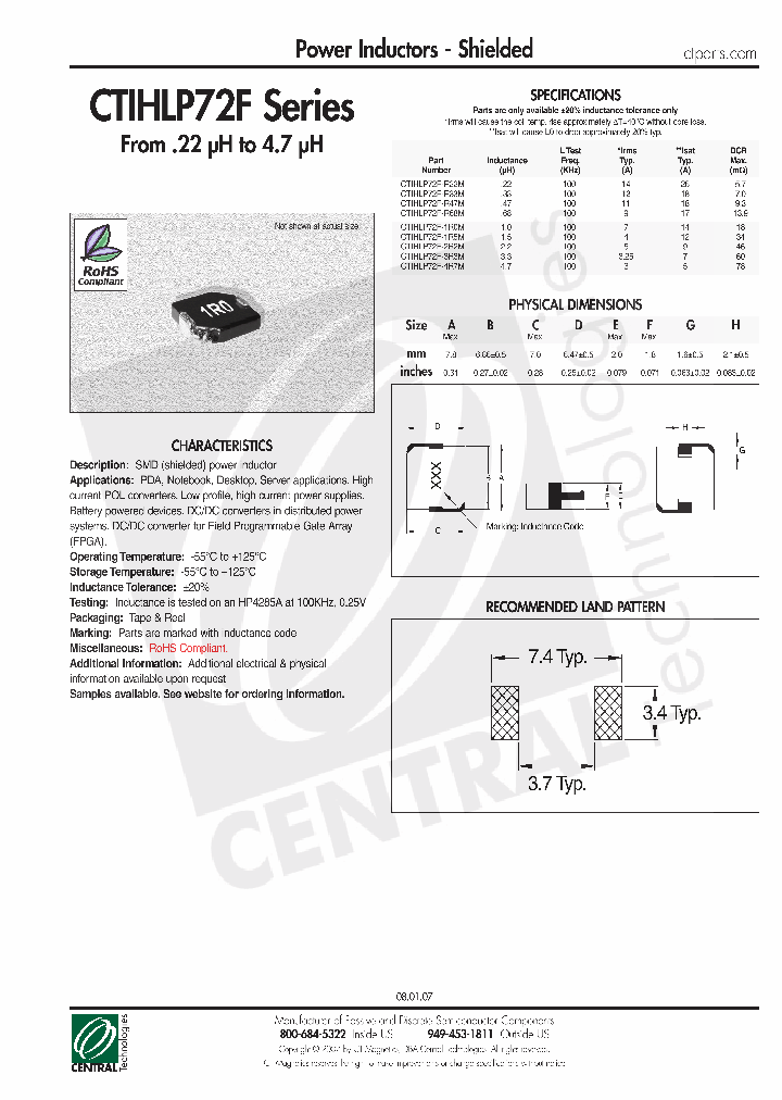 CTIHLP72F_4866113.PDF Datasheet
