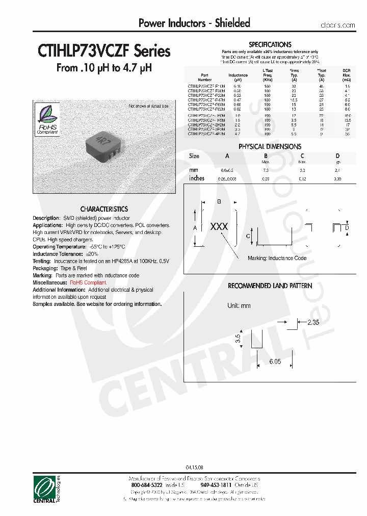 CTIHLP73VCZF_4866138.PDF Datasheet