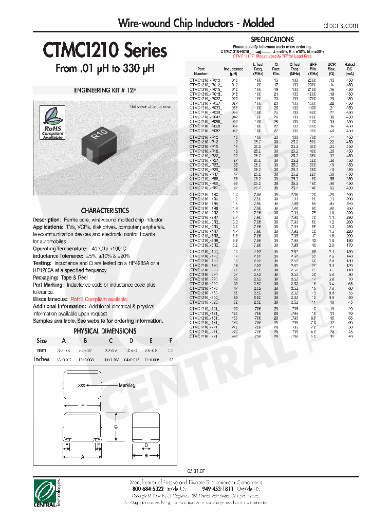 CTMC1210-100J_4458229.PDF Datasheet
