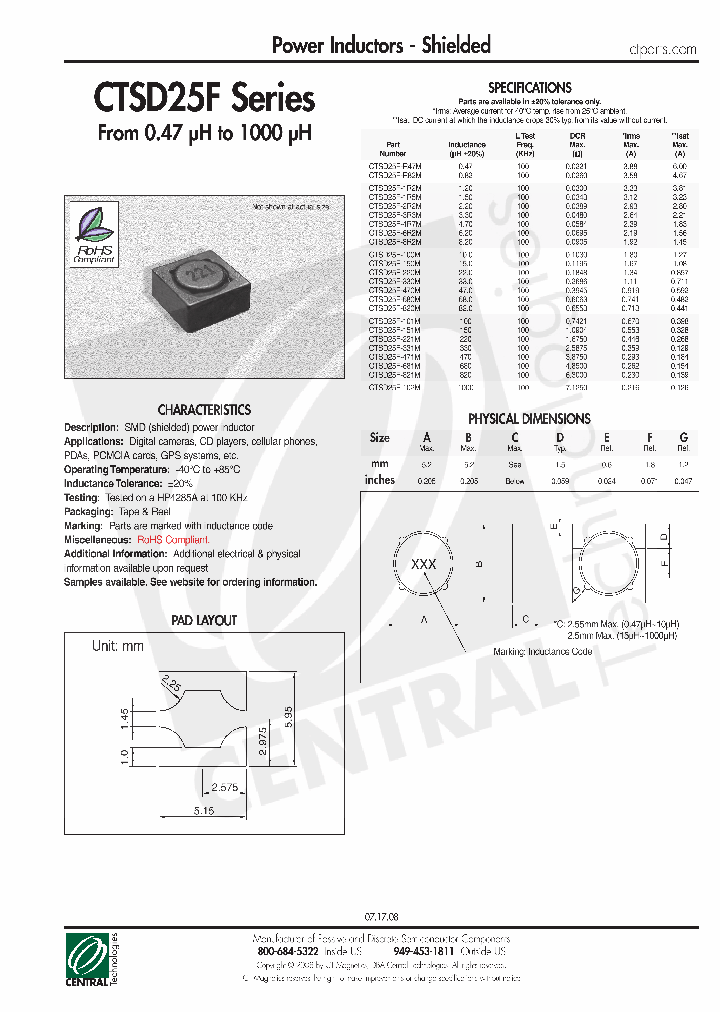 CTSD25F-R82M_4684761.PDF Datasheet