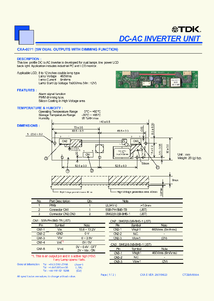 CXA-0271_4380006.PDF Datasheet
