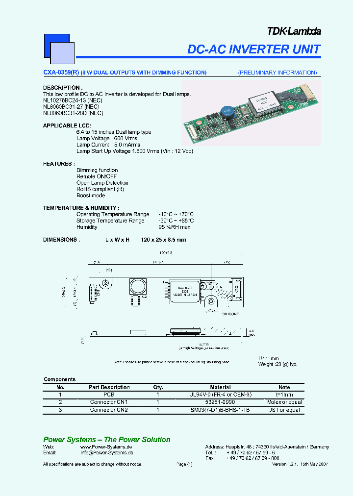 CXA-0359_4669689.PDF Datasheet