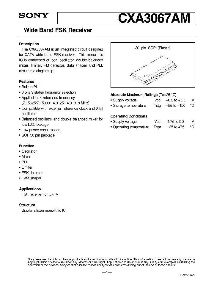 CXA3067AM_4583311.PDF Datasheet