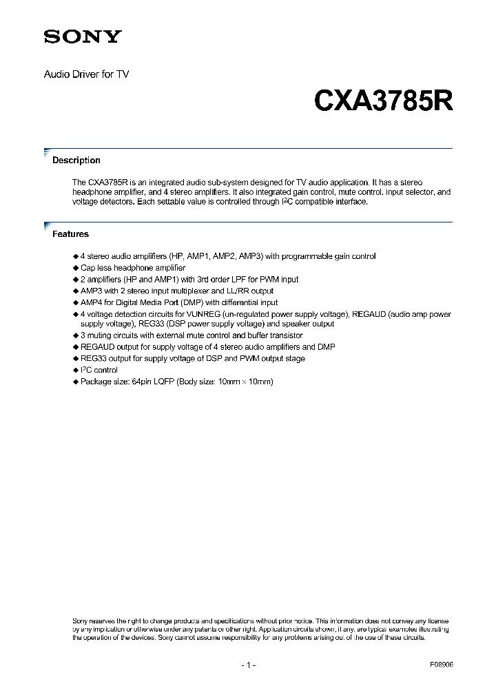CXA3785R_4469882.PDF Datasheet