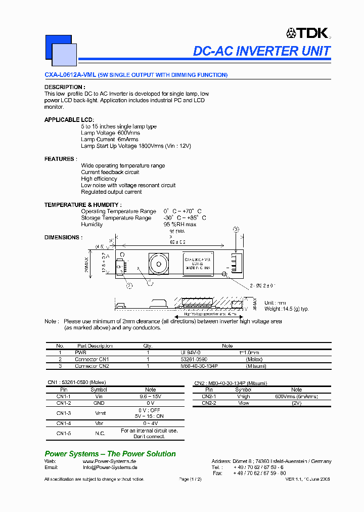 CXA-L0612A-VML_4701434.PDF Datasheet