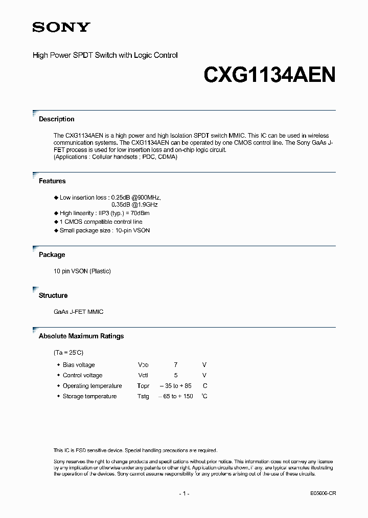 CXG1134AEN_4893281.PDF Datasheet