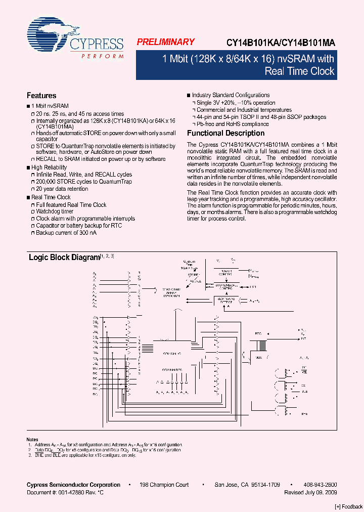 CY14B101KA-ZS25XC_4568727.PDF Datasheet