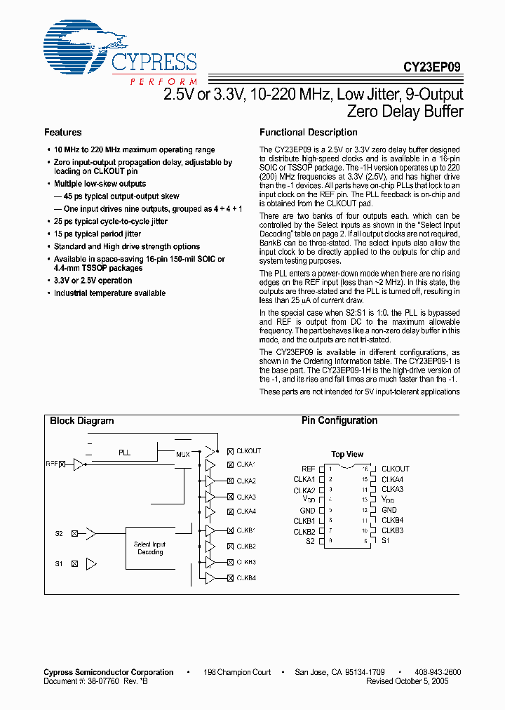 CY23EP09_4780216.PDF Datasheet