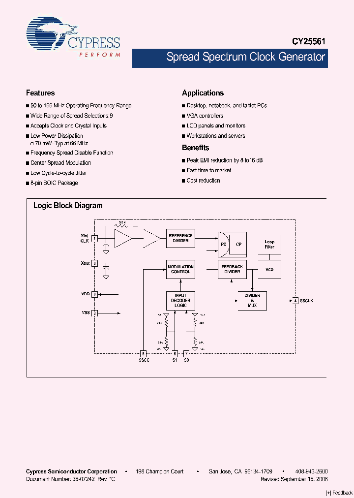 CY25561_4340185.PDF Datasheet