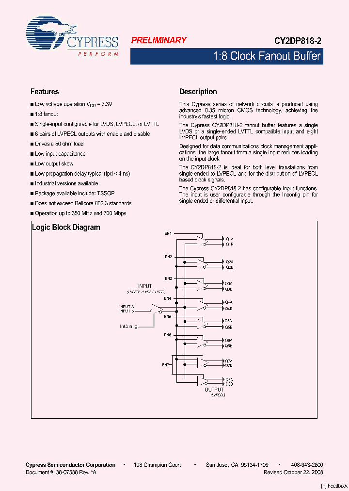 CY2DP818-208_4327155.PDF Datasheet