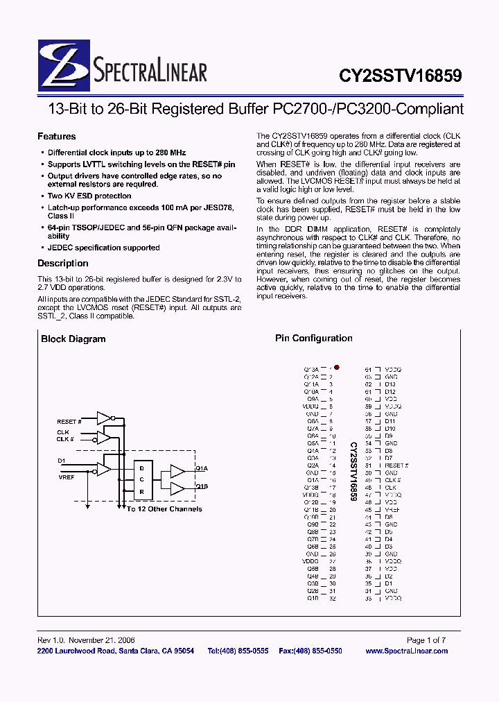 CY2SSTV16859LFIT_4703297.PDF Datasheet