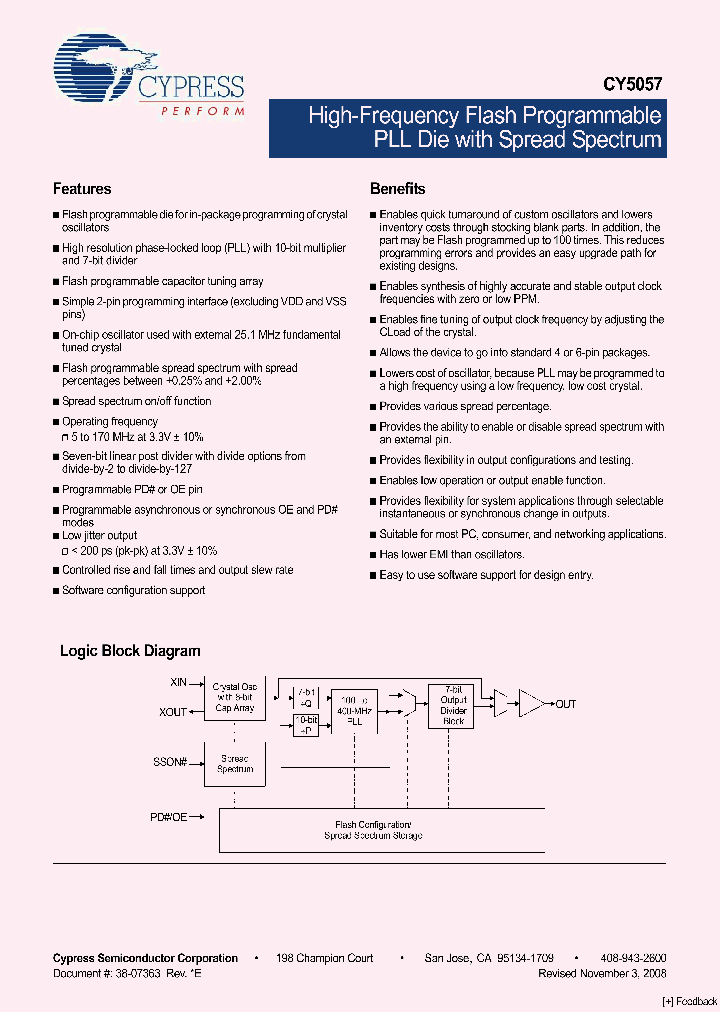 CY5057-29WAF-IL_4462285.PDF Datasheet