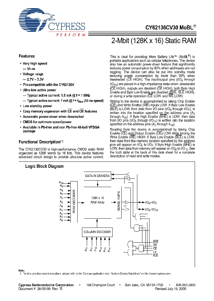 CY62136CV30LL-70BVXI_4668432.PDF Datasheet