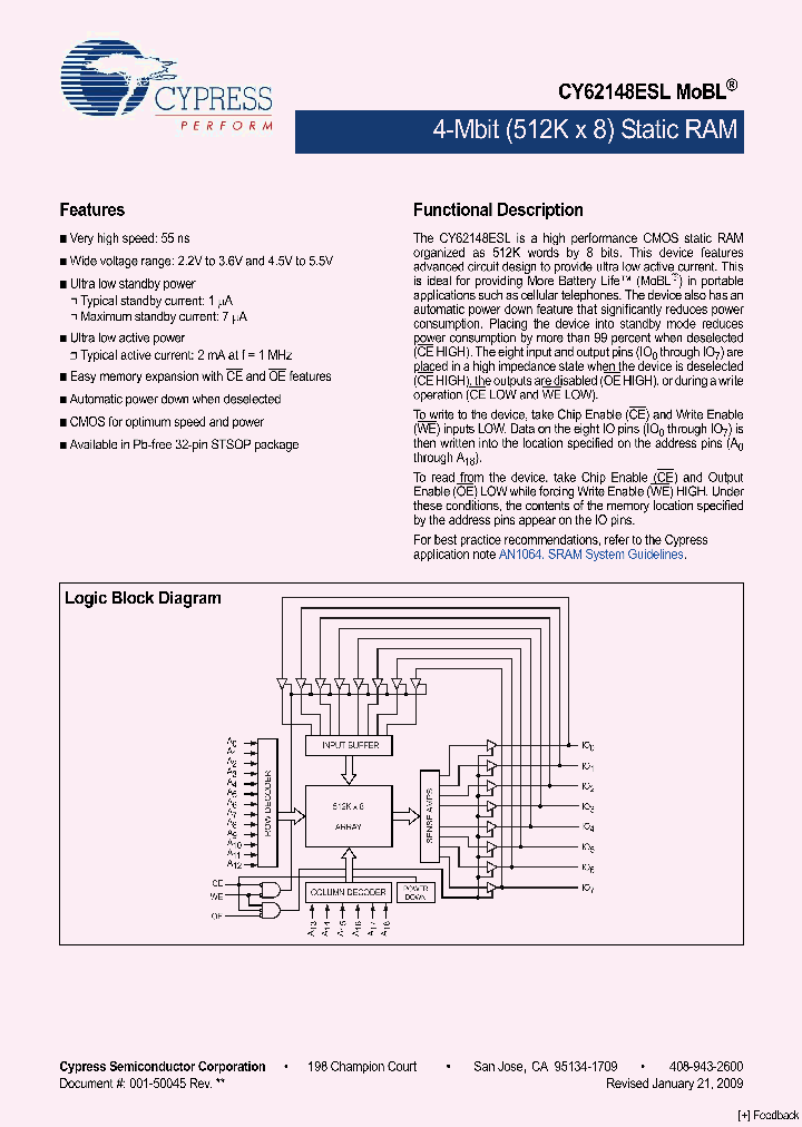 CY62148ESL-55ZAXI_4822122.PDF Datasheet